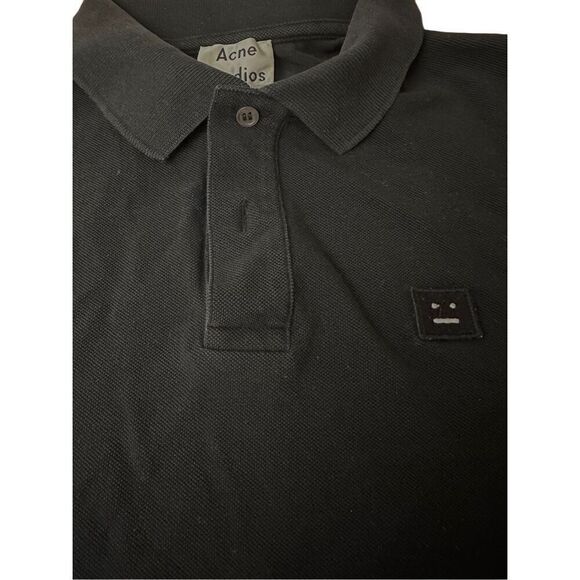Acne Studios Falco Face PSS117 Polo Logo Tee  Size  S - Picture 6 of 6